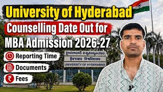 MBA 2026-27 Counselling Date released