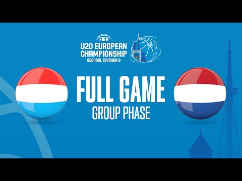 Luxembourg v Netherlands | Full Basketball Game | FIBA U20 European Championship 2022 - Division B