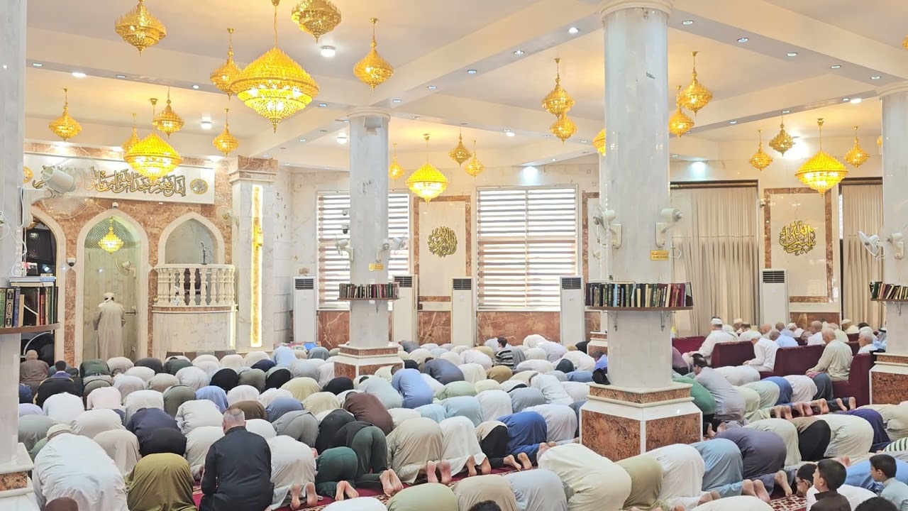 صلاة الجمعة في جامع خالد بن الوليد القارئ عمار كنعان القره غولي 2025_9_5