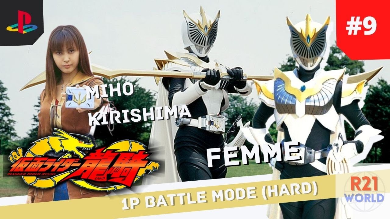 Kamen Rider Ryuki (PS1) Femme 1P Battle Mode (Hard) FIRST FEMALE KAMEN RIDER #9