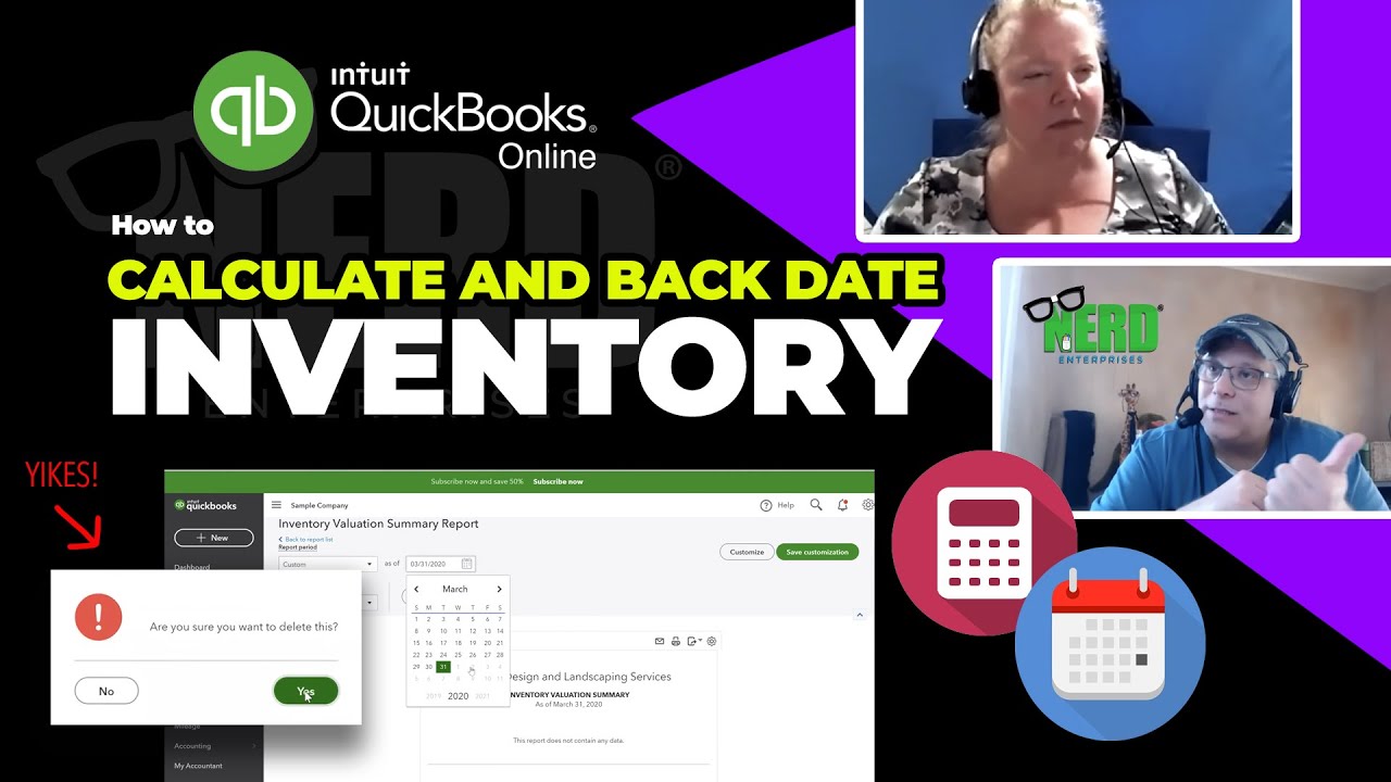 How to Calculate and Back Date Inventory Valuation - YouTube