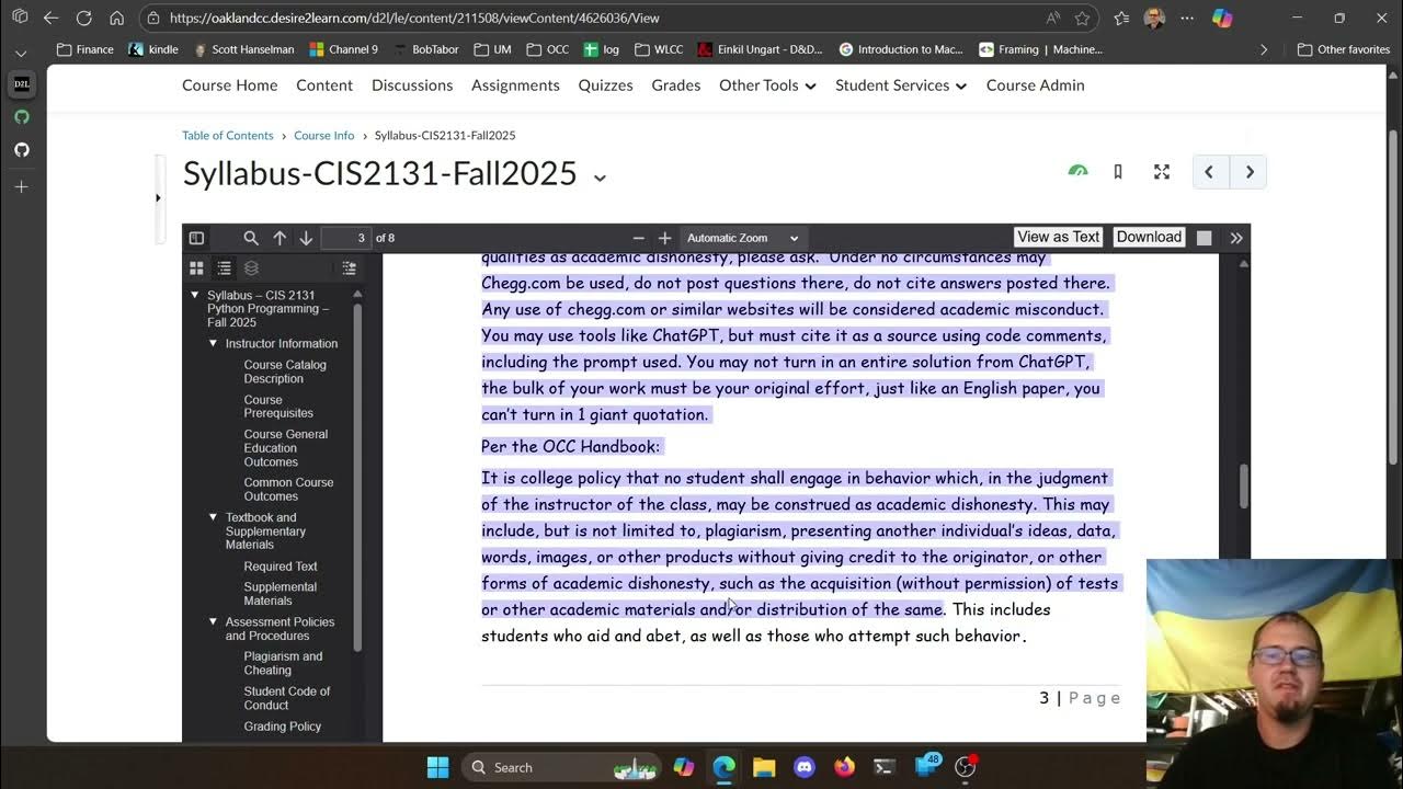 CIS 2131 - Python Programming - Fall 2025 - Course Intro - YouTube