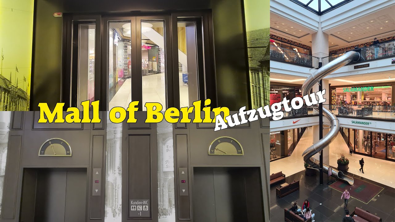 Stylische Schindler 5500 Aufzüge in der Mall of Berlin - Aufzugtour