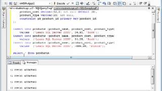 SQL Basics  Table creation and inserting data Sql Basics Table Creation And Inserting Data