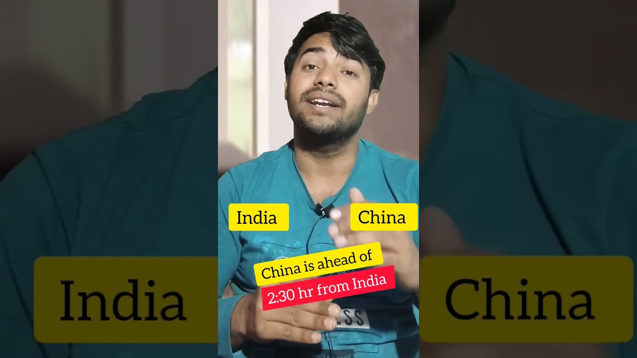 Time difference between India and China 