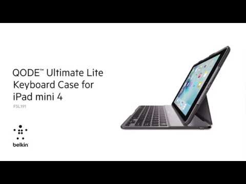 Qode Ultimate Lite Keyboard Case For Ipad Mini 4 Youtube