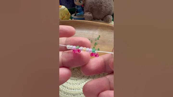 Making beaded cherry ring! #craft #cherry #handmade #beadsjewellery #beadsjewelrymaking #cute