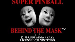 SNES Longplay [380] Super Pinball: Behind the Mask screenshot 4