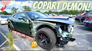 Can I Buy This TOTALED Dodge DEMON Cheap!? | Copart Salvage Auction