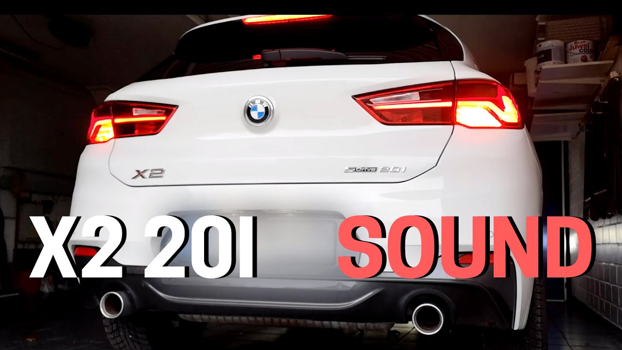 BMW X2 20i sDrive F39 EXHAUST SOUND STOCK ORIGINAL 192 HP YouTube