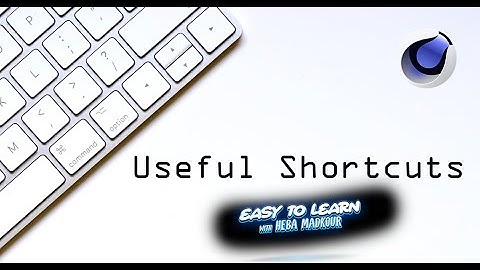 Useful Shortcuts in #cinema4d...Tips and Tricks