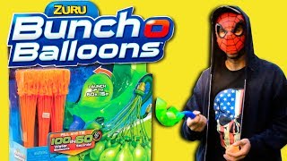 Playing with the Bunch O Balloons Launcher Water Balloon Fun Toy
