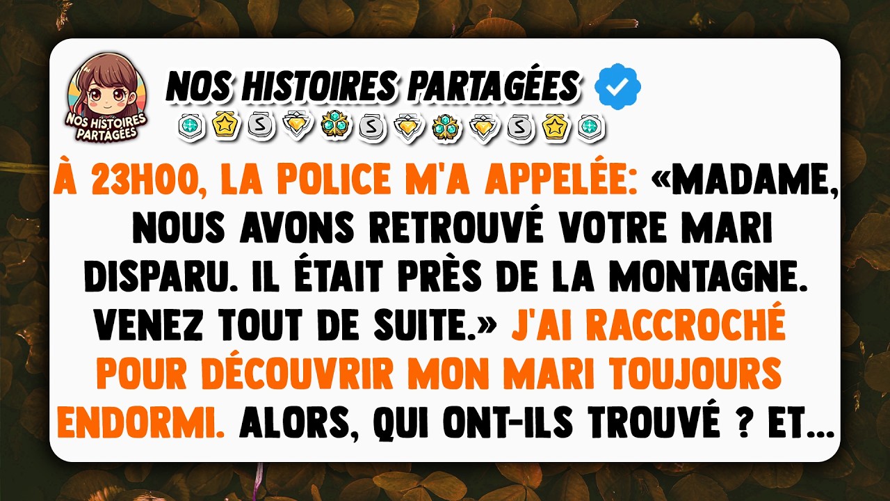 À vingt-trois heures, le téléphone a sonné. L'inspectrice du comté m'a dit qu'ils avaient retrouvé mon mari, errant près de Blackwood Mountain. Je me suis retournée vers le lit. Clayton était là,...