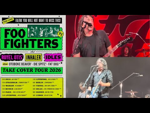Foo Fighters European/UK headlining ‘Take Cover Tour‘ dates/venues