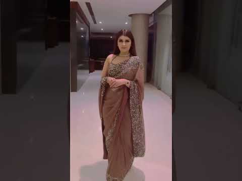 Beautiful frill saree