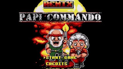 Sega Megadrive - Papi Commando Remix Deluxe - REV1.0 - 50Hz Mode