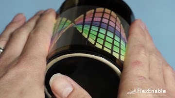 FlexEnable Demos, Organic LCD, Flexible OLED, Rollable OLED
