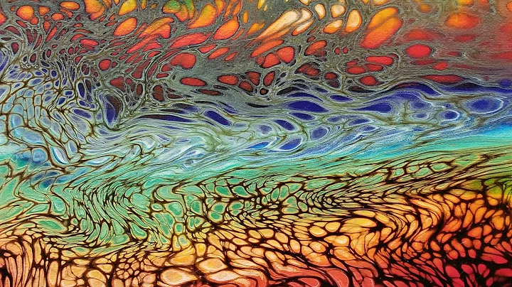 (97) ACRYLIC POURING Experiment - Diluting ARTIST'S LOFT READY MIXED PAINTS - Swipe Technique