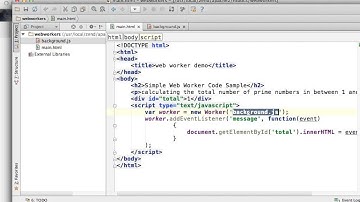 Simple WebWorker Demo