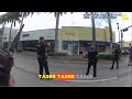 Miami Beach Police Confront Armed Man with Knife & Explosives | Bodycam Footage Breakdown