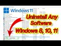 How to uninstall software or programs in windows 81011  how to uninstall apps on windows 11 