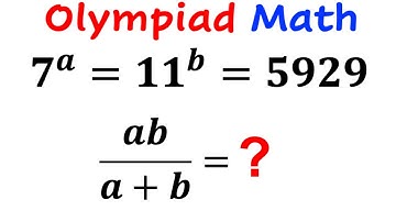 Can you find the value of ab/(a+b)? | (Olympiad Math) | #math #maths