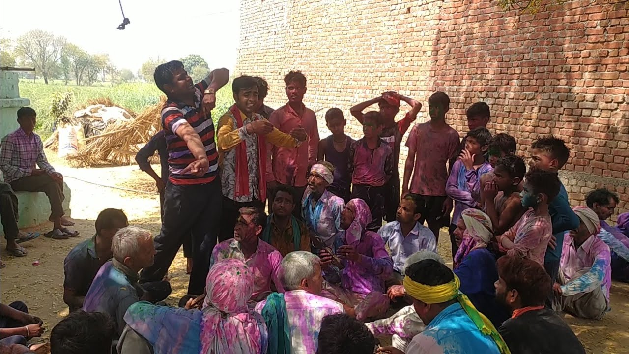 गांव में चौपाई में देहाती होली द्वितीय महाभारत सम्राट #सुबोधशास्त्री और उदयवीर शास्त्री दोनों जोड़ी