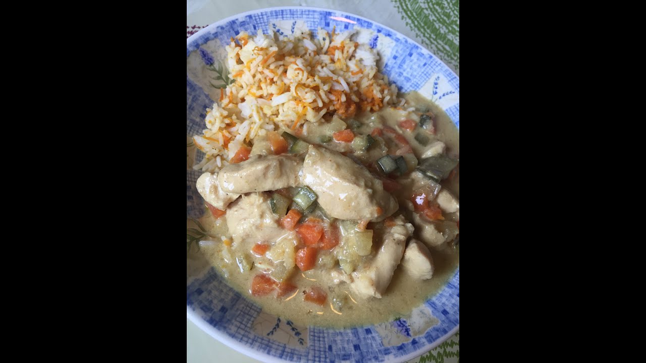 Micro Minute   Poulet curry rouge