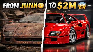 I Bought a Destroyed Ferrari F40 for Cheap… The Transformation Is INSANE