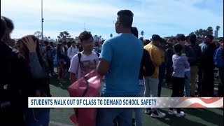 Student walk-out at Clark High School