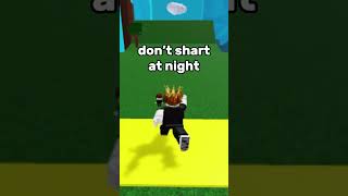 NEVER SHART AT NIGHT