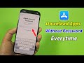 How to turn off require password for free apps on iPhone
