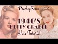 1940&#39;s Victory Rolls| Betty Grable Inspired Pageboy Hair Tutorial