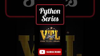 Python Series| Variables | Vivek Telugu Library