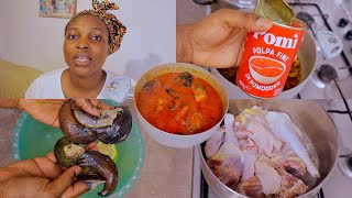 Satisfying my Cravings Cooking  Nigeria Chicken &amp; Snail Stew!