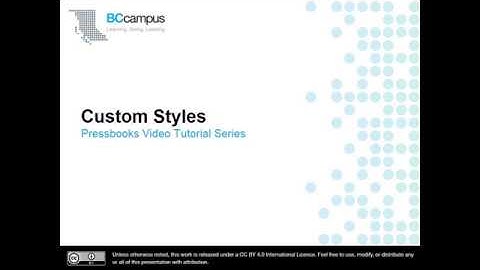 Use Custom Styles