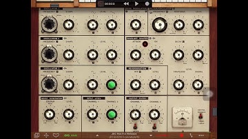 Inter-app CV Control... iVCS3 Filter Controlled by Model15 CV via AUDIO Connection