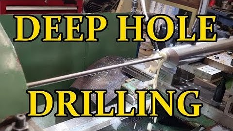 DEEP HOLE DRILLING .  BORING BAR THROUGH COOLANT BORES .