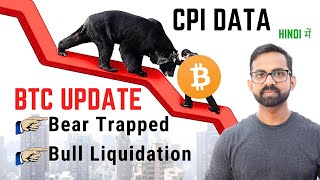 CRYPTO MARKET CRASH - Bitcoin BTC Price Prediction | Crypto News Hindi Today | CPI update in hindi