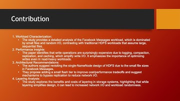 P232 | Analysis of HDFS Under HBase: A Facebook Messages Case Study