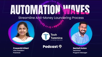 Automation Waves - Podcast on Streamline Anti-Money Laundering Process #TechTammina #Hyperautomation