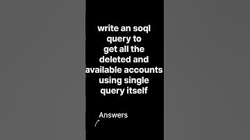 SOQL interview questions  #salesforcedevelopers #salesforceinterviewquestions