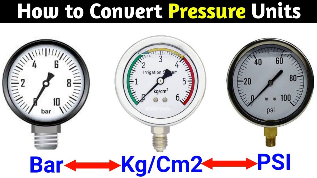 Bar Psi Kpa Conversion Chart Pdf