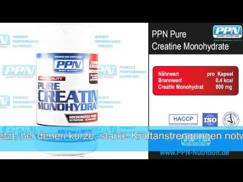 PPN Pure Creatine Monohydrate 625 - Einnahme, Bewertungen und Wirkung der Kapseln