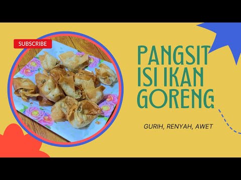 Resep Pangsit Goreng Isi Ikan Tenggiri