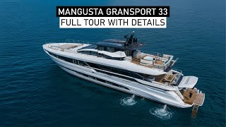 Mangusta GranSport 33: Ultimate Fast Yacht for Mediterranean & Caribbean Expeditions