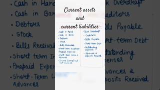 Current assets and current liabilities#CA/CL#handwrittennotes#pen pencil classes (commerce)#commerce