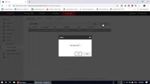 Hướng dẫn Format ổ cứng đầu ghi Hikvion