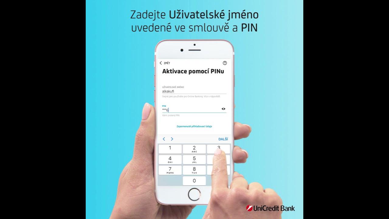 Jak aktivovat Smart klíč Unicredit?