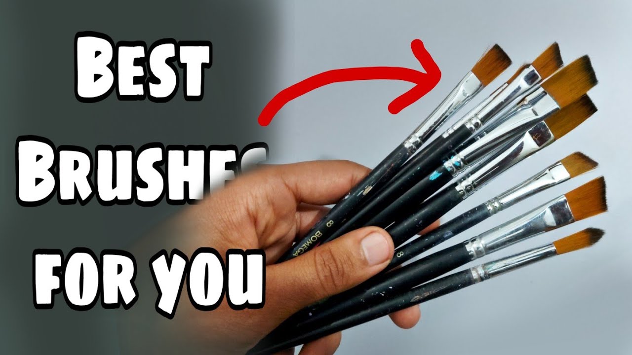 Best brushes for beginner Artists|| watercolor, acrylic and oil ...